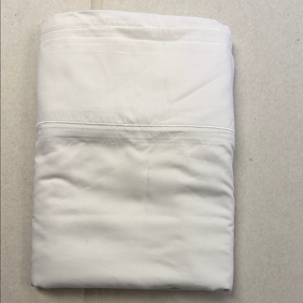 Hotel Collection White 100% Cotton Top Sheet only - Picture 5 of 8